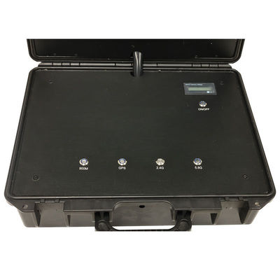 4 Channel Anti Drone Device Uav Signal Jammer Suitcase With IP65 Protection Class