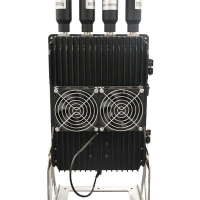 Mua Hệ thống ức chế tín hiệu 4 băng tần 450-1500MHz 50W / băng tần cho phòng thủ máy bay không người lái sản xuất trực tuyến
