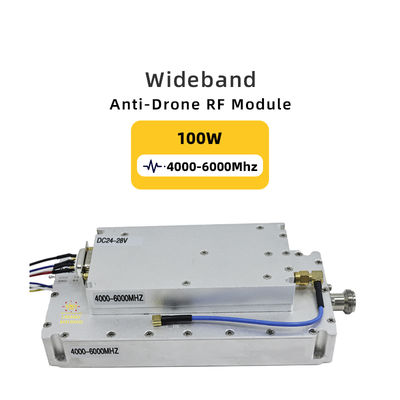 Mua Phạm vi tần số 4000-6000MHz VCO chống máy bay không người lái Máy phát tín hiệu 100W Mô-đun GAN cho DJI RF Power Amplifier Drone Defense sản xuất trực tuyến