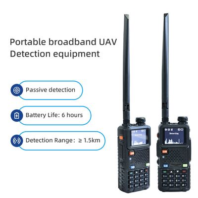 Mua Máy dò máy bay không người lái cầm tay 2km 300M ~ 6Ghz báo động tần số đầy đủ 1.5G 2.4G 5.2G 5.8G UAV FPV Dji Dron Detect System Detector sản xuất trực tuyến