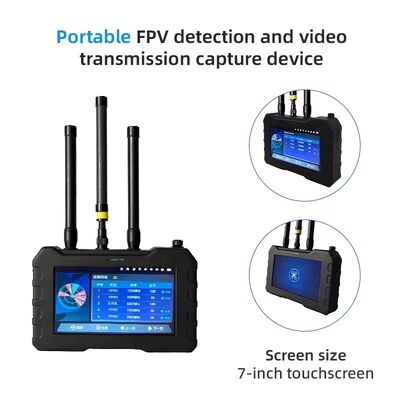 70MHz-6.2GHz Full Band Portable Handheld Drone Detection System| FPV UAV Detection with Video Capture Storage, Coordinated Response | Security Defense System