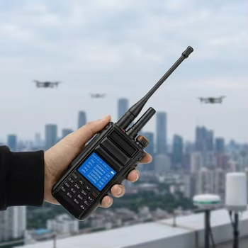 Mua Máy phát hiện máy bay không người lái cầm tay 300MHz 6200MHz với phát hiện tín hiệu OFDM & FM với phạm vi phát hiện 1KM và báo động trực quan âm thanh sản xuất trực tuyến