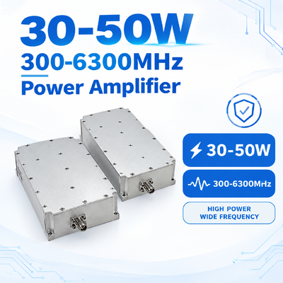 mua 30-50W 300-6300MHz 25% High Efficiency RF Power Amplifier Module với thiết kế tuyến tính cao và biến dạng thấp cho các giải pháp chống drone sản xuất trực tuyến